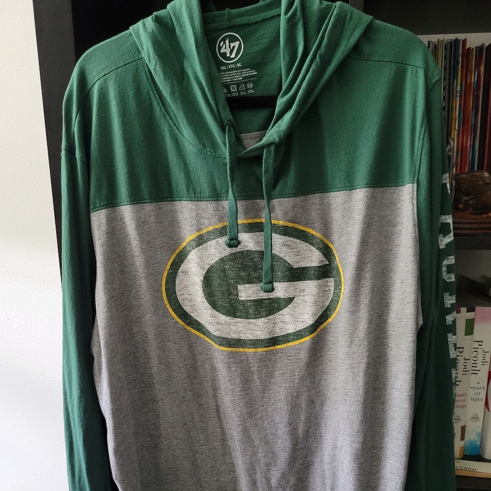 Green Bay Packers 3XL Hooded Long Sleeve T-Shirt